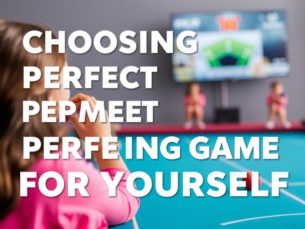 Choosing the Perfect Game for Yourself